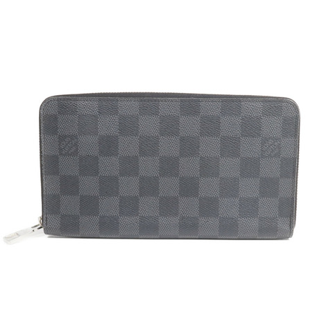 LOUIS VUITTON Damier Graphite Zippy Organizer銀扣長錢包