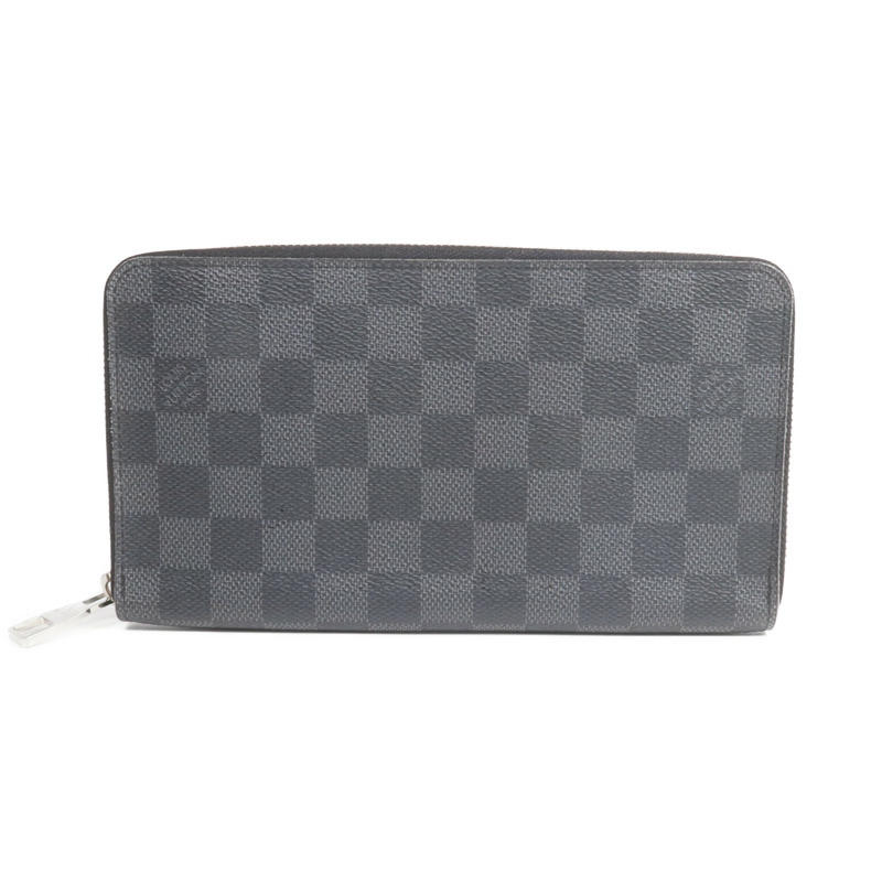 LOUIS VUITTON Damier Graphite Zippy Organizer銀扣長錢包-0