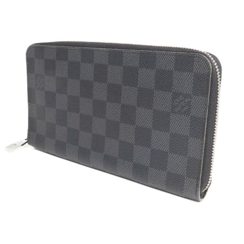 LOUIS VUITTON Damier Graphite Zippy Organizer銀扣長錢包-2