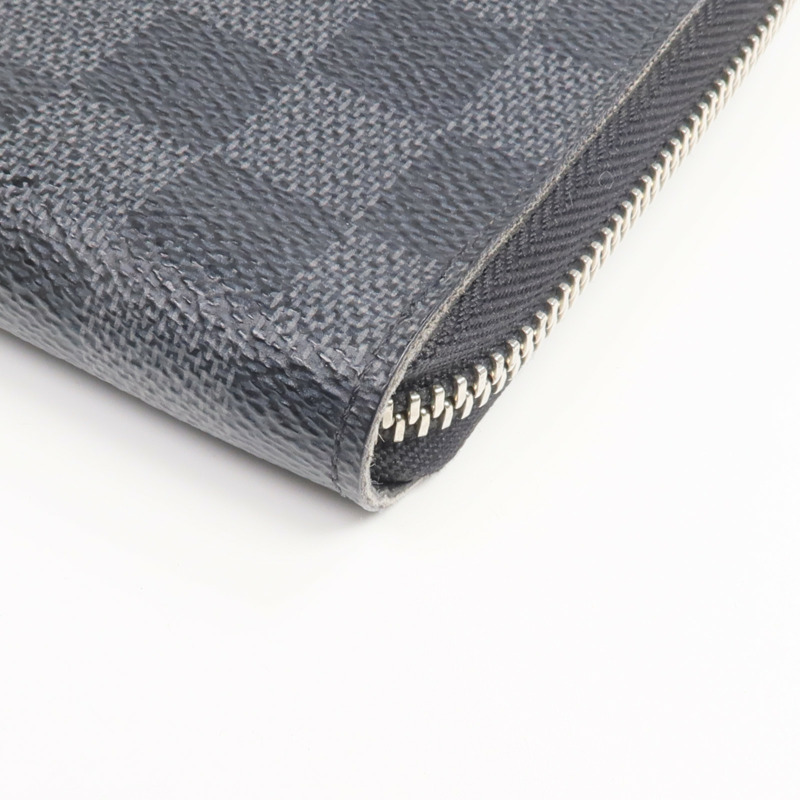 LOUIS VUITTON Damier Graphite Zippy Organizer銀扣長錢包-6