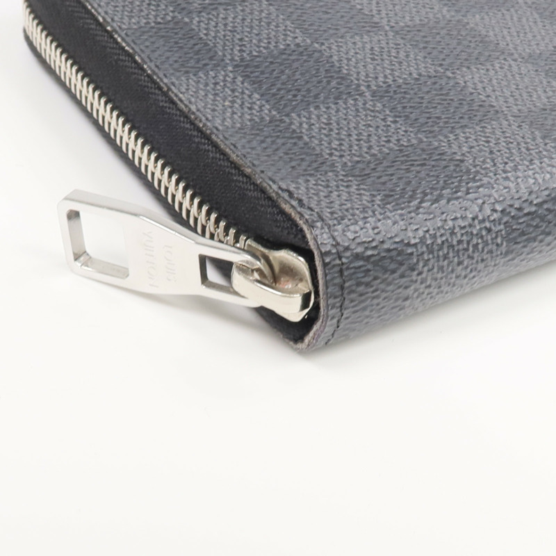 LOUIS VUITTON Damier Graphite Zippy Organizer銀扣長錢包-7