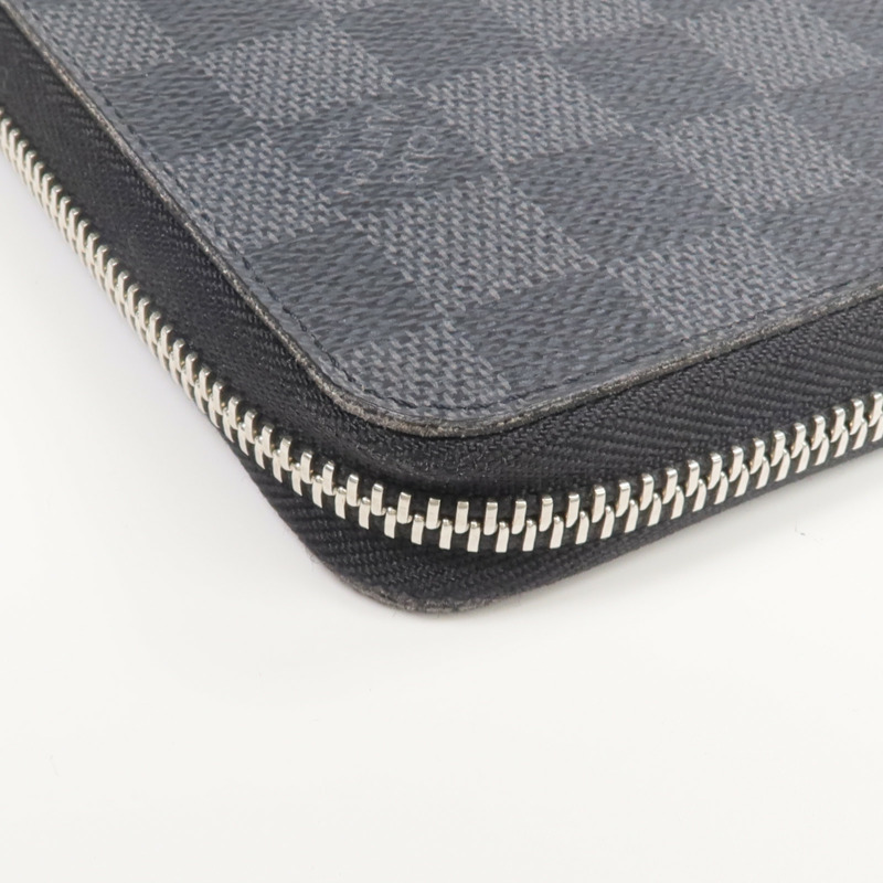 LOUIS VUITTON Damier Graphite Zippy Organizer銀扣長錢包-8