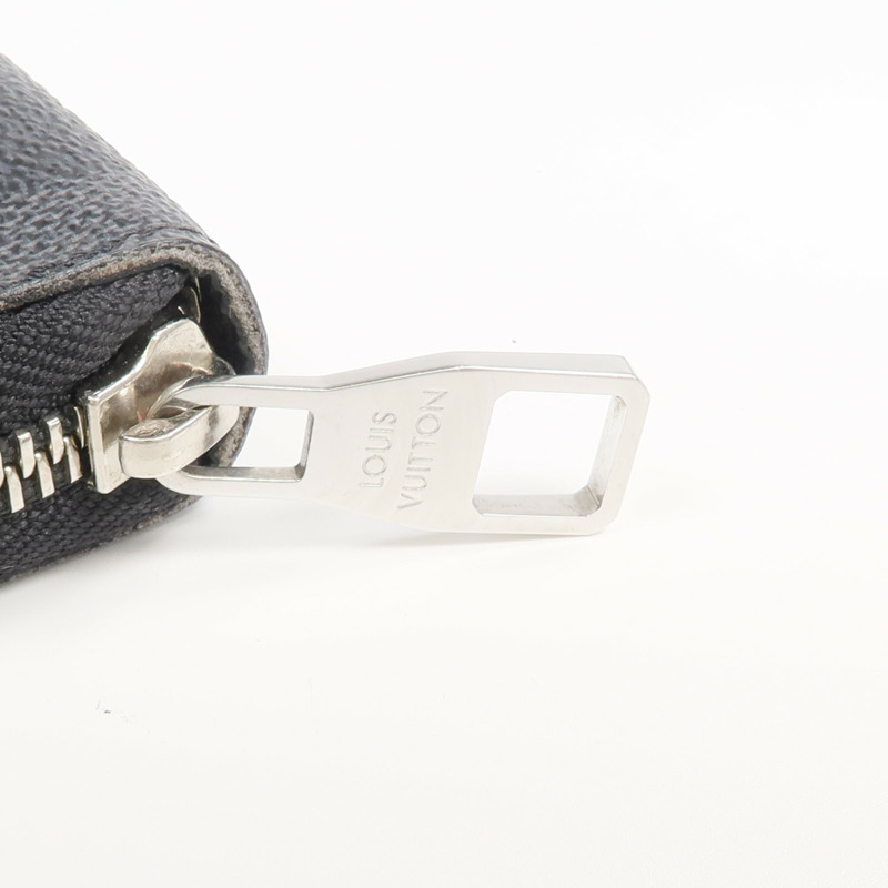 LOUIS VUITTON Damier Graphite Zippy Organizer銀扣長錢包-10