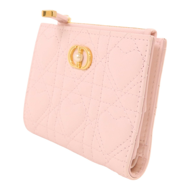 Dior 牛皮皮革Wallet金扣錢包-2