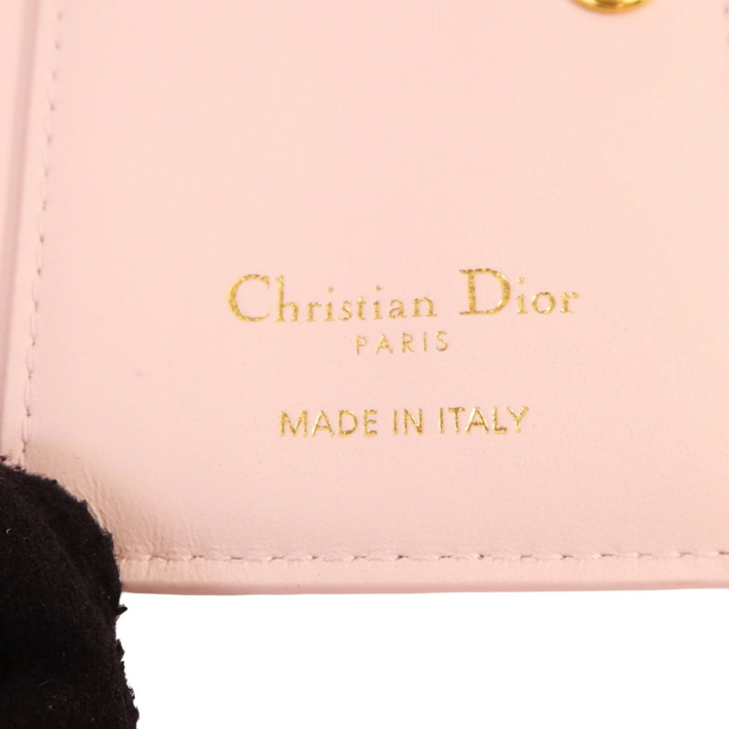 Dior 牛皮皮革Wallet金扣錢包-8