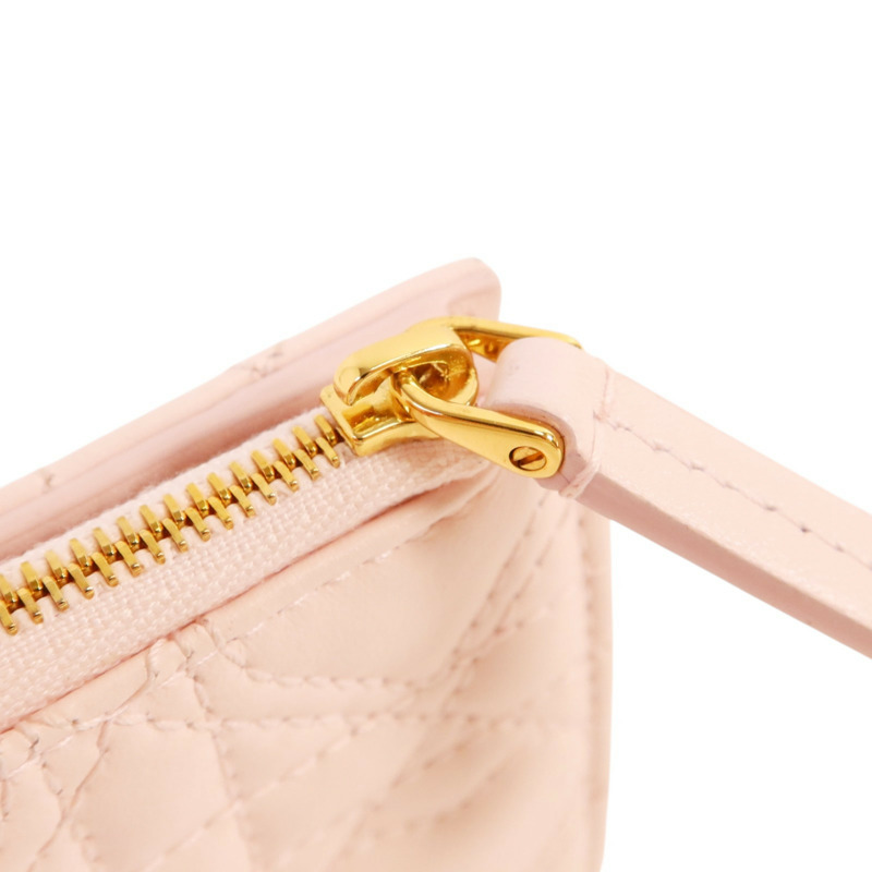 Dior 牛皮皮革Wallet金扣錢包-9