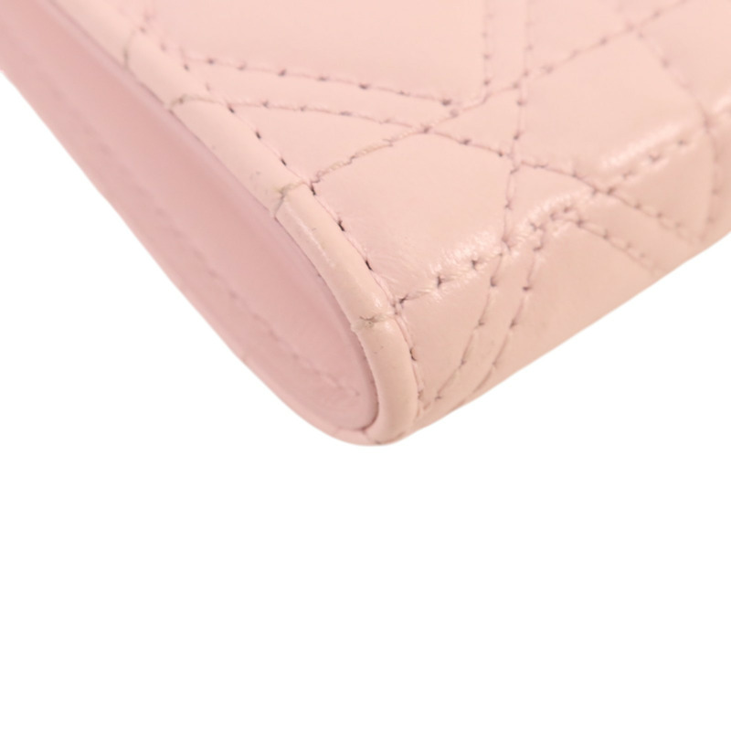 Dior 牛皮皮革Wallet金扣錢包-10