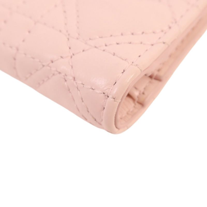 Dior 牛皮皮革Wallet金扣錢包-11