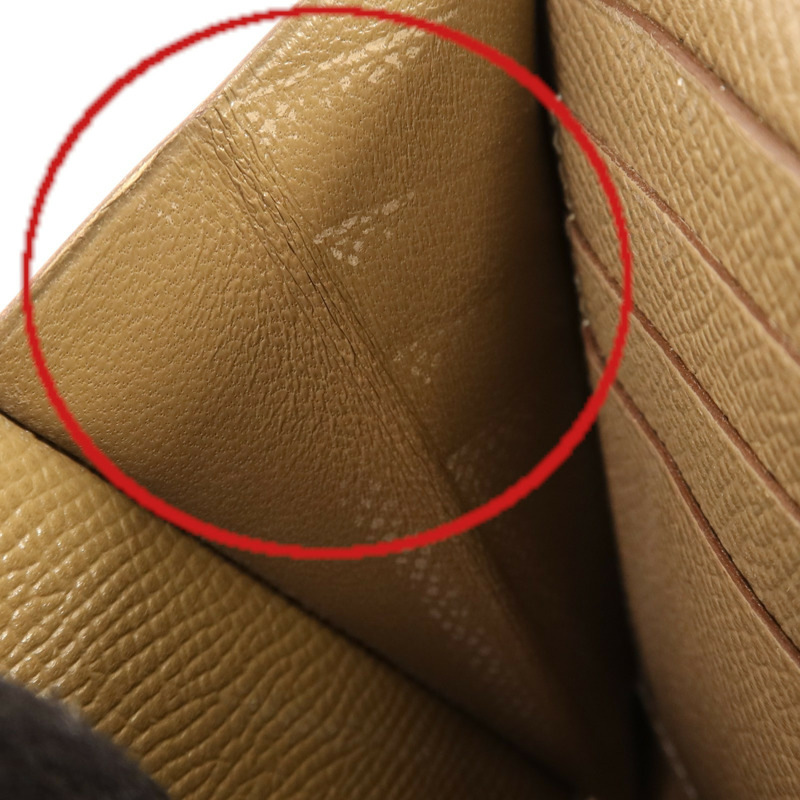 HERMES Epsom皮革Kelly Long Wallet銀扣長錢包Etoupe-17