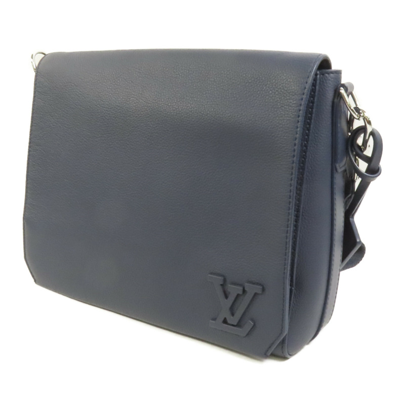 LOUIS VUITTON 牛皮皮革Aerogram Takeoff銀扣肩背袋-2