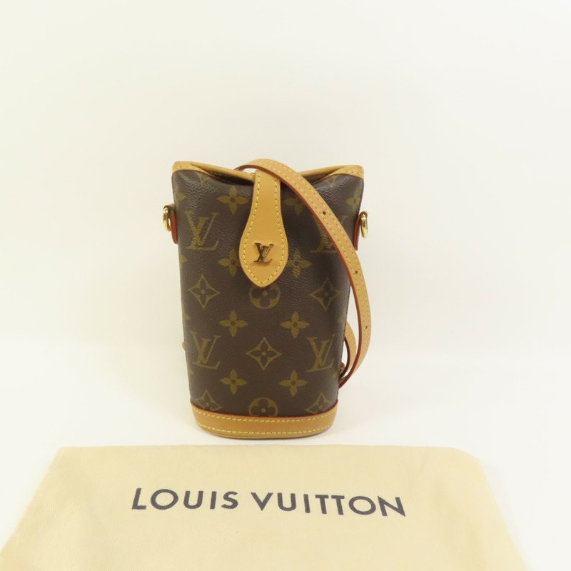 LOUIS VUITTON Monogram Fold Me Pouch金扣肩背袋-10