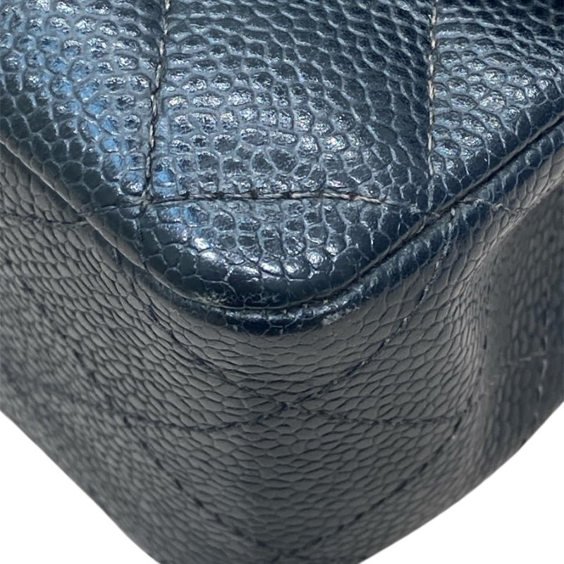 CHANEL 香奈兒 CF25側背包 荔枝皮 黑色 金扣 經典雙翻蓋-6