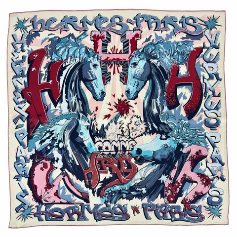 HERMES H Comme 絲巾