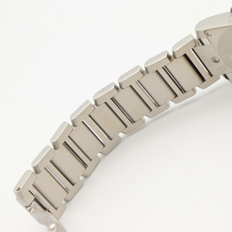 卡地亞 Tank Française SM 女士腕錶，不鏽鋼材質，銀色，型號 W51008Q3-12