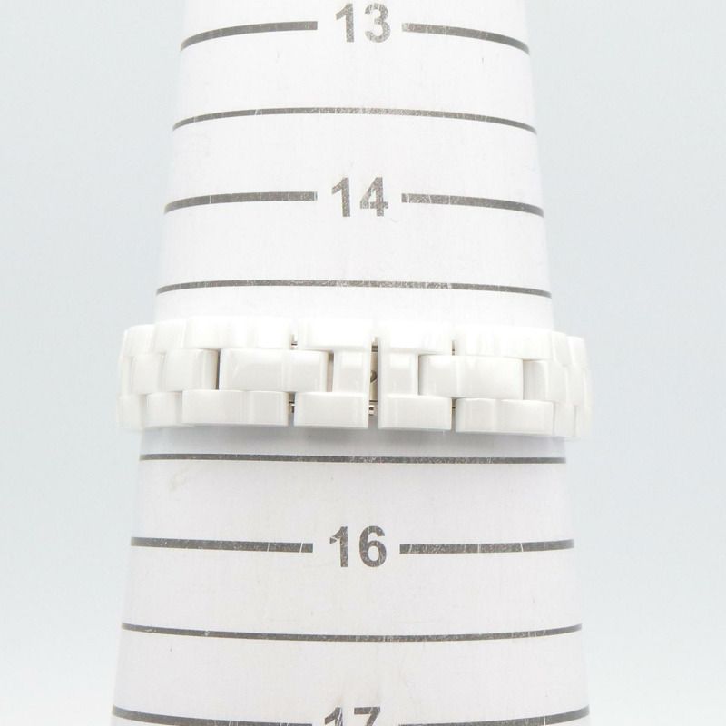 香奈兒 J12 29毫米 8鑽腕錶，陶瓷錶殼，鑲鑽，女士款，白色錶盤/白色錶殼，H2570-6