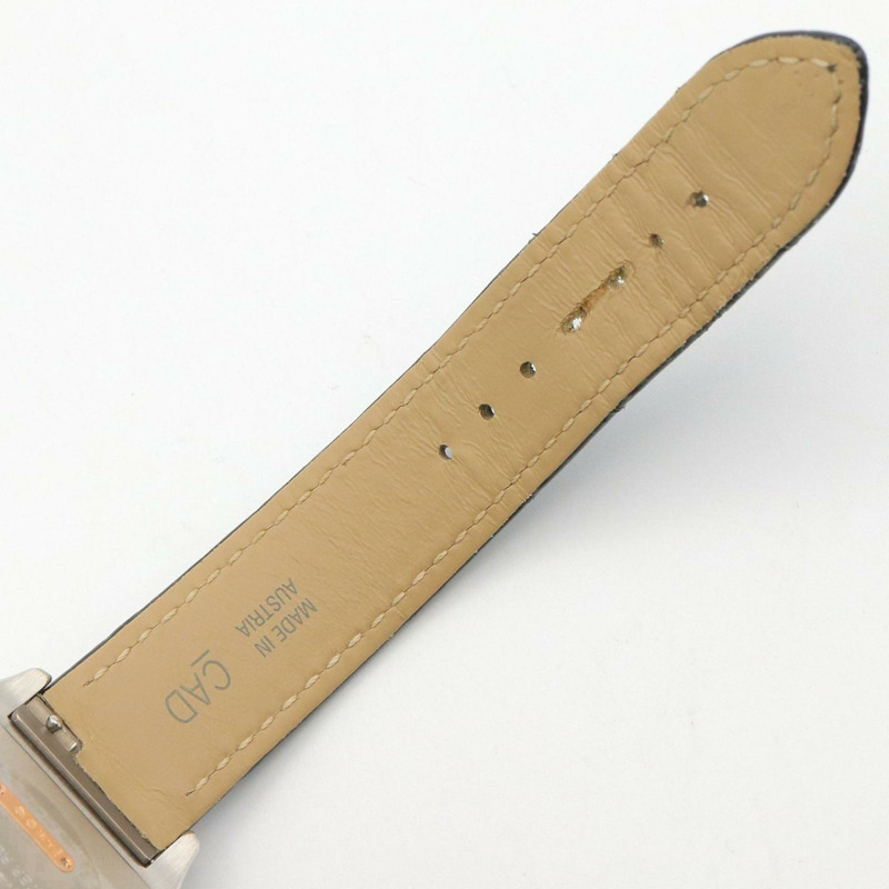 卡地亞 Santos Dumont LM 男士腕錶，18K 玫瑰金 (PG)，不鏽鋼，皮錶帶，銀色/金色，W2SA0011-11