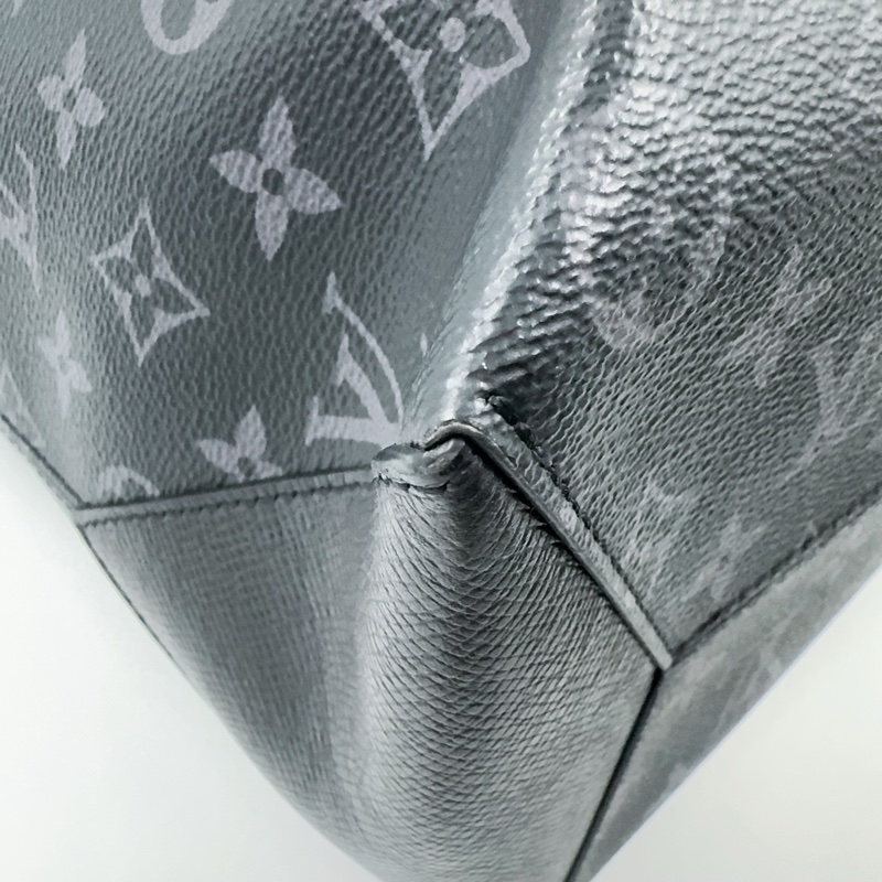 LV 黑灰原花Weekend NM銀釦手提斜背托特包M30937-11