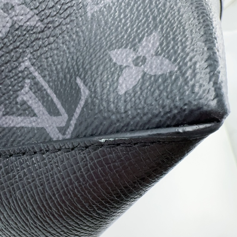 LV 黑灰原花Weekend NM銀釦手提斜背托特包M30937-13