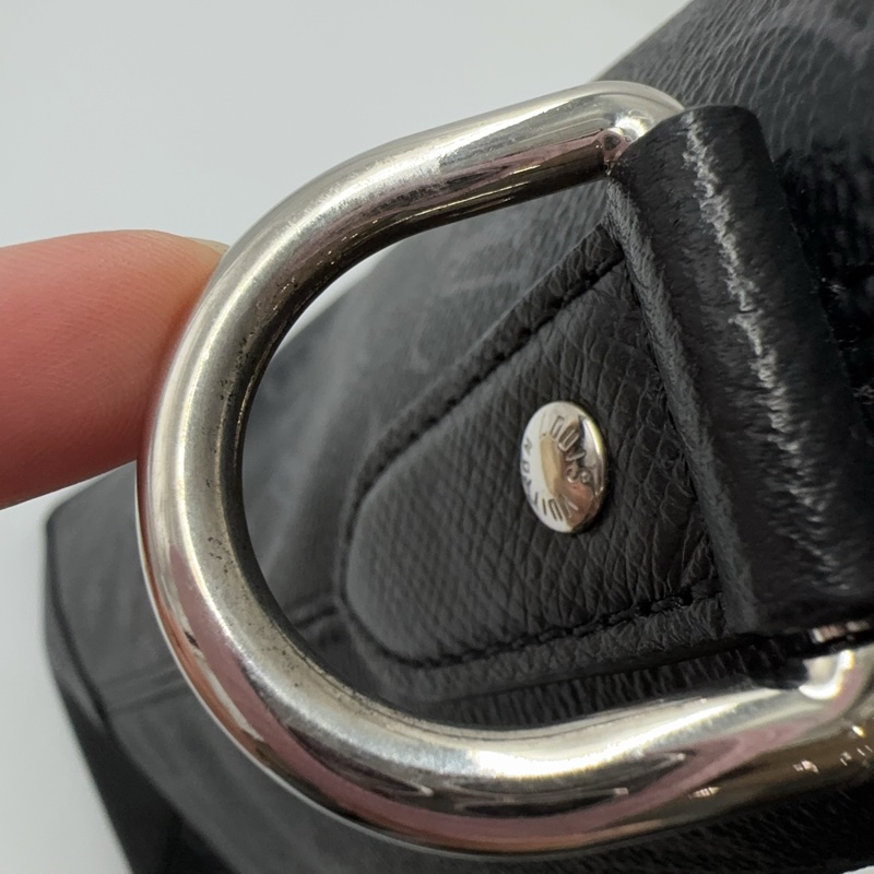 LV 黑灰原花Weekend NM銀釦手提斜背托特包M30937-18