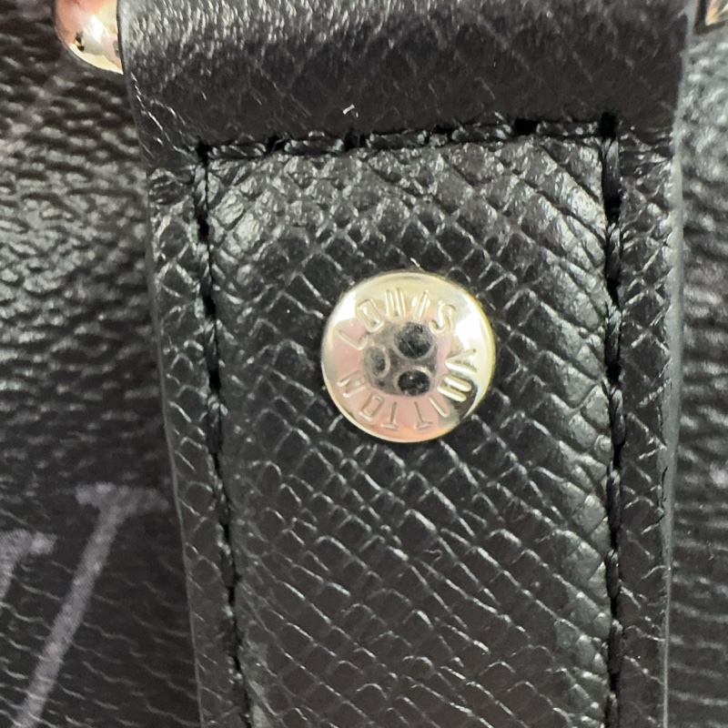 LV 黑灰原花Weekend NM銀釦手提斜背托特包M30937-20