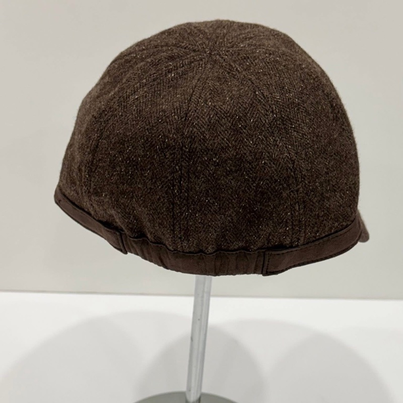 BURBERRY GOLF 大帽沿字母毛帽 咖啡-7