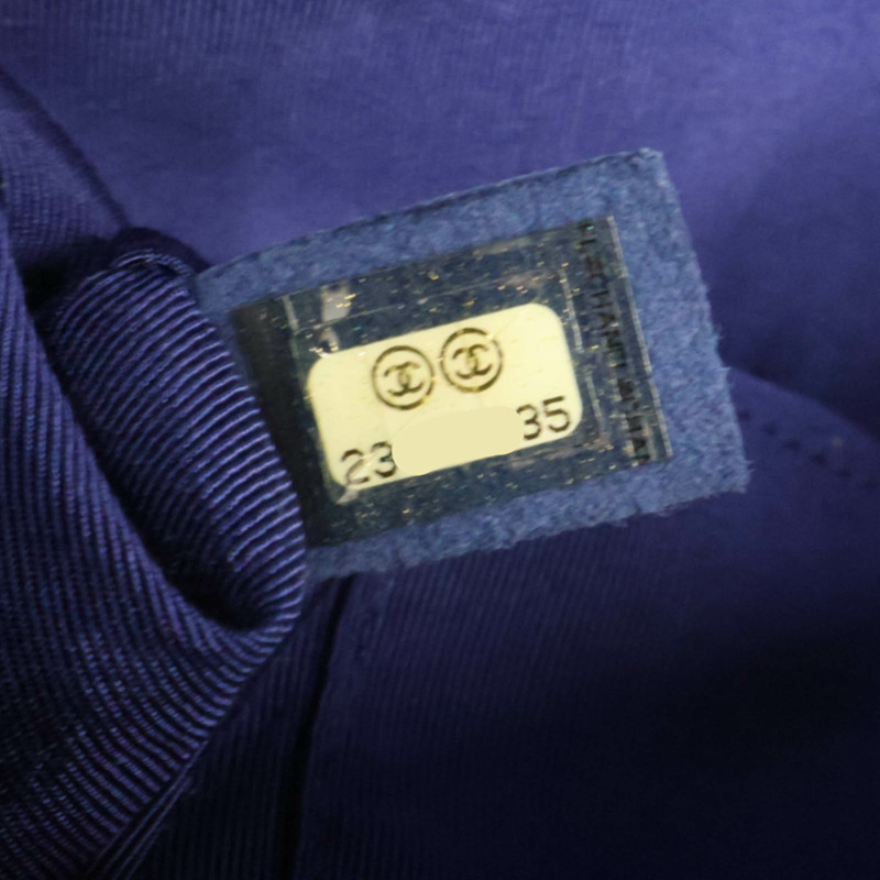 藍色 菱格紋 牛皮 Boy 28 鍊帶 肩背包 銀釦【CHANEL 香奈兒】 A92193-8