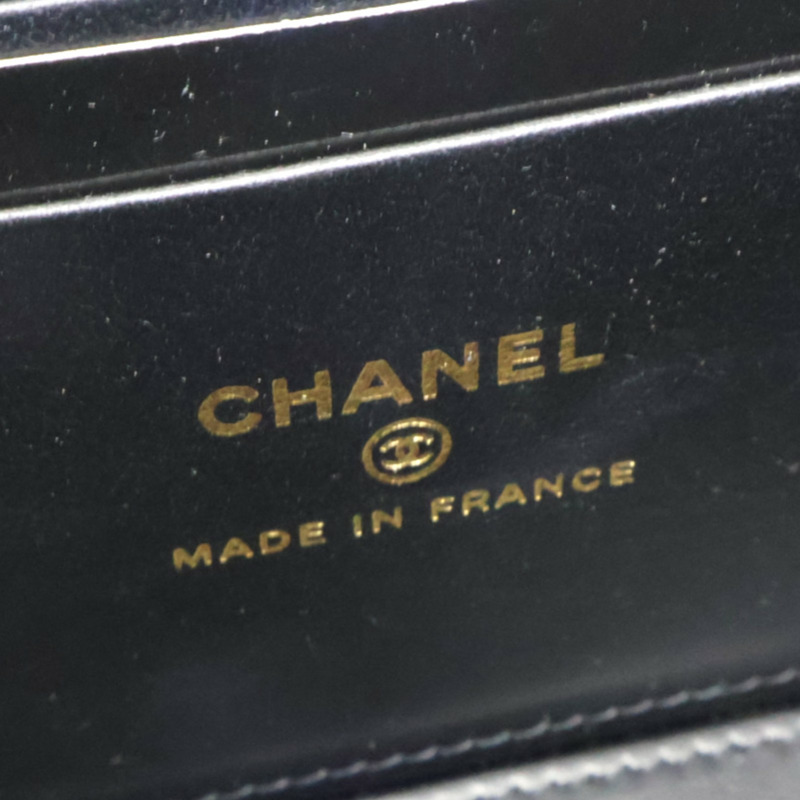 黑色 菱格紋 荔枝紋 牛皮 Coco Casino Vanity Case 鏈條包 肩背包【CHANEL 香奈兒】 AP3079-7