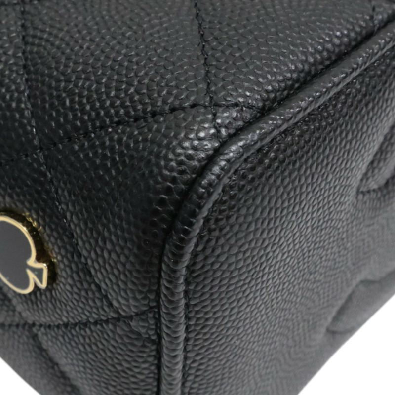 黑色 菱格紋 荔枝紋 牛皮 Coco Casino Vanity Case 鏈條包 肩背包【CHANEL 香奈兒】 AP3079-10