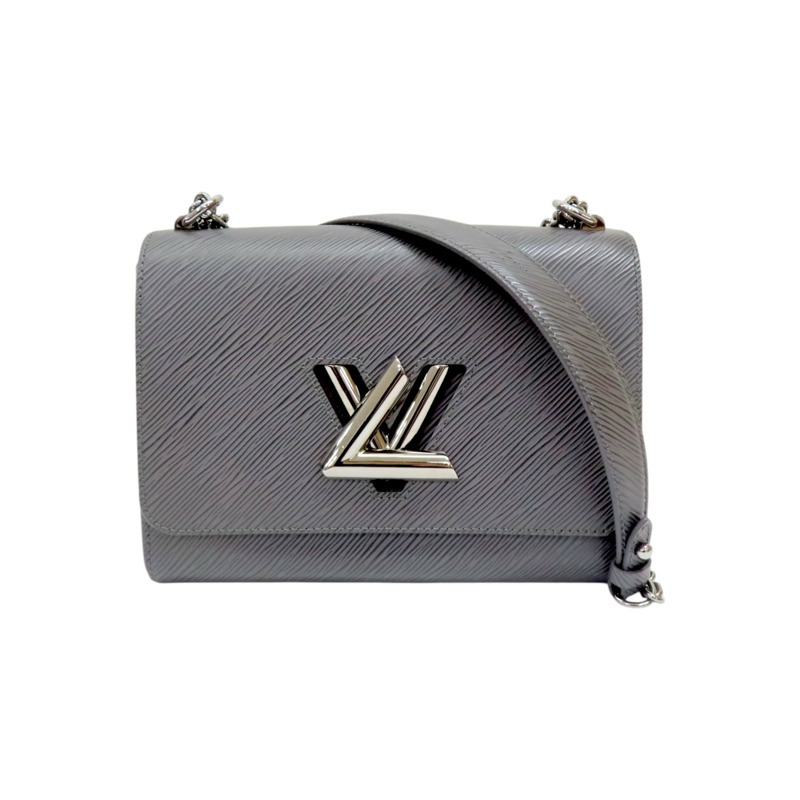 灰色 EPI水波紋 牛皮 Twist MM 肩背包【LOUIS VUITTON LV 路易威登】 M21114-0