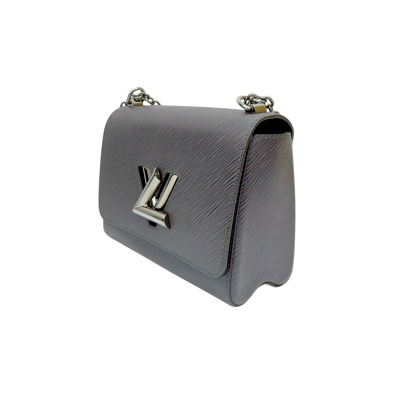 灰色 EPI水波紋 牛皮 Twist MM 肩背包【LOUIS VUITTON LV 路易威登】 M21114-1