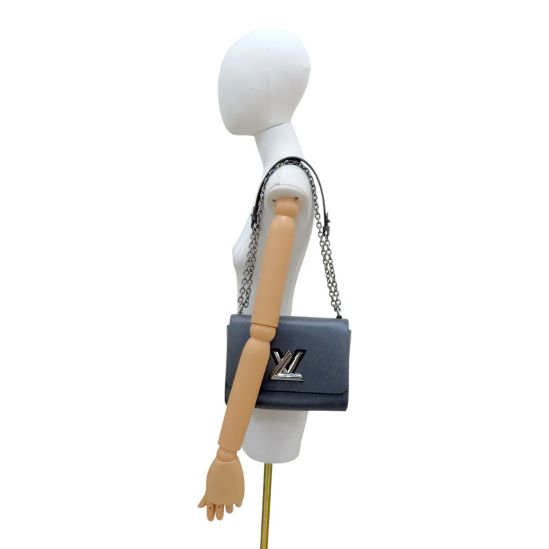 灰色 EPI水波紋 牛皮 Twist MM 肩背包【LOUIS VUITTON LV 路易威登】 M21114-11