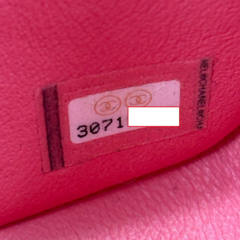粉紅色 菱格紋 羊皮 Mini 口蓋包 肩背包【CHANEL 香奈兒】 A35200-6