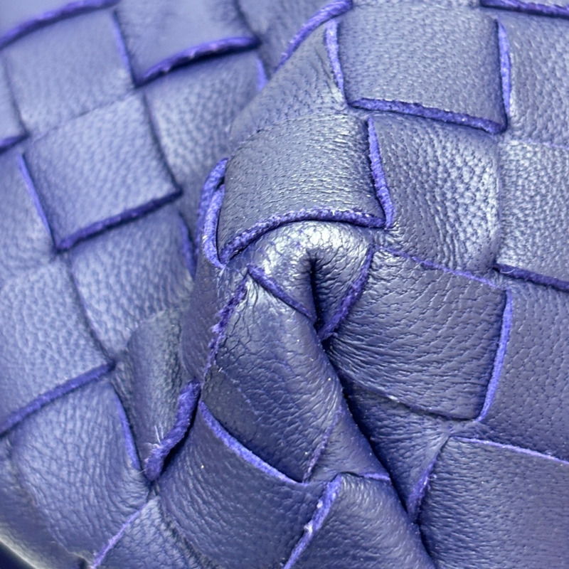 藍紫色 編織羊皮 Olimpia 肩背包【BOTTEGA VENETA 寶緹嘉】 386498-12