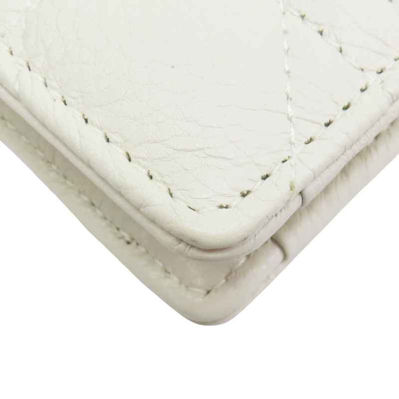 白色 Cannage 牛皮 Caro Every Pouch 肩背包【Dior 迪奧】 S5106UWHC-8