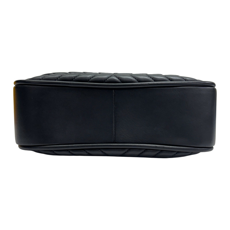 黑色 山形紋 羊皮 Top Handle 两用包【CHANEL 香奈兒】 A3159772-3