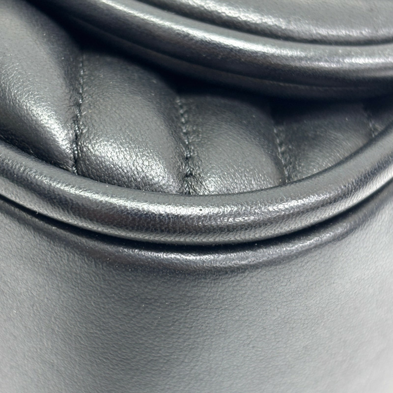 黑色 山形紋 羊皮 Top Handle 两用包【CHANEL 香奈兒】 A3159772-12