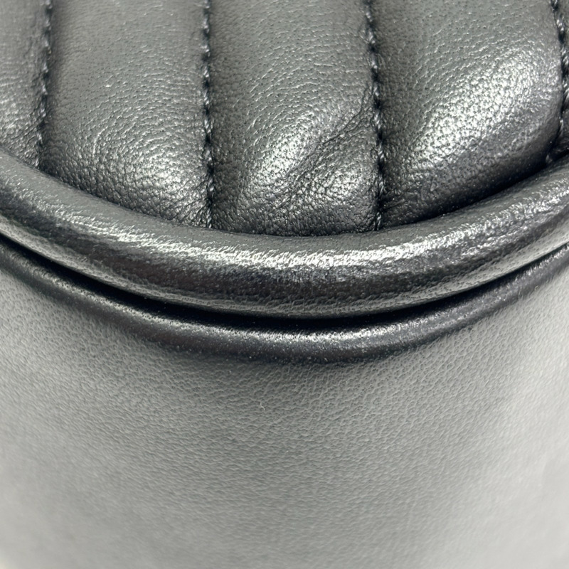 黑色 山形紋 羊皮 Top Handle 两用包【CHANEL 香奈兒】 A3159772-15