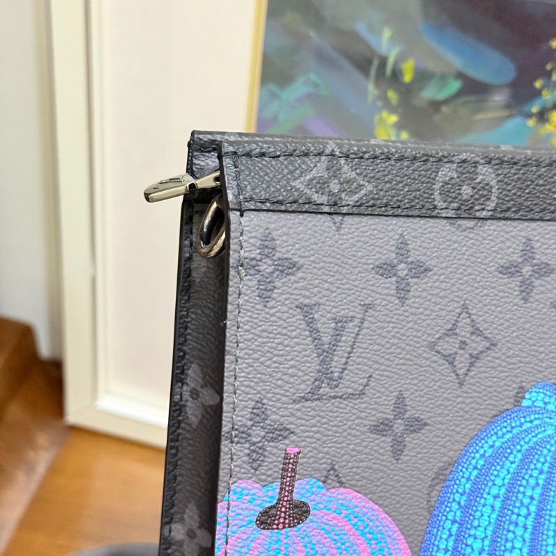 99新🎖️私物甜售🩶僅試揹LV草間彌生 南瓜系列 二合一 斜背包 黑色 灰色-1