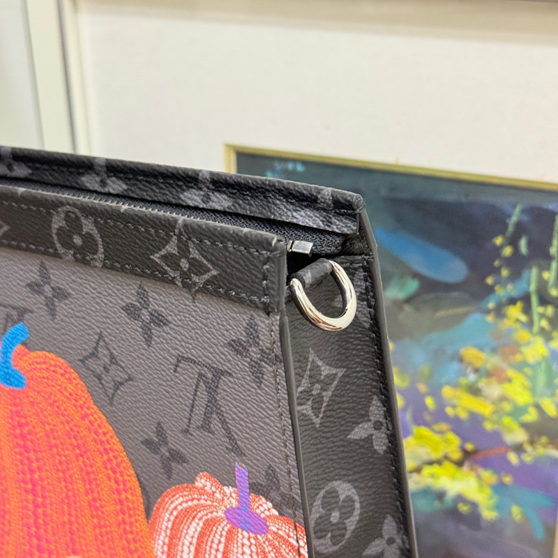 99新🎖️私物甜售🩶僅試揹LV草間彌生 南瓜系列 二合一 斜背包 黑色 灰色-41