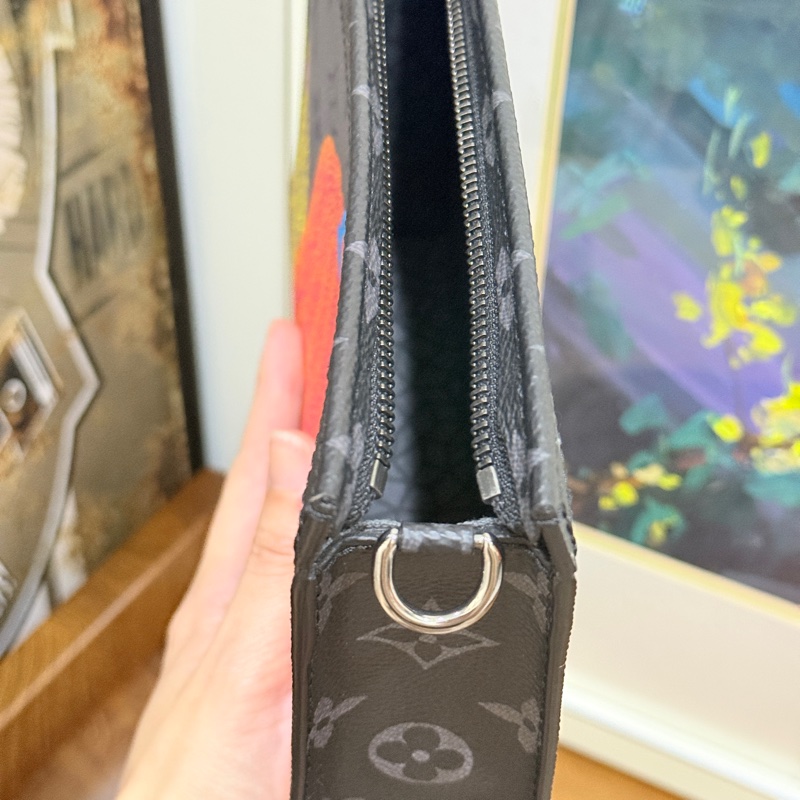 99新🎖️私物甜售🩶僅試揹LV草間彌生 南瓜系列 二合一 斜背包 黑色 灰色-43