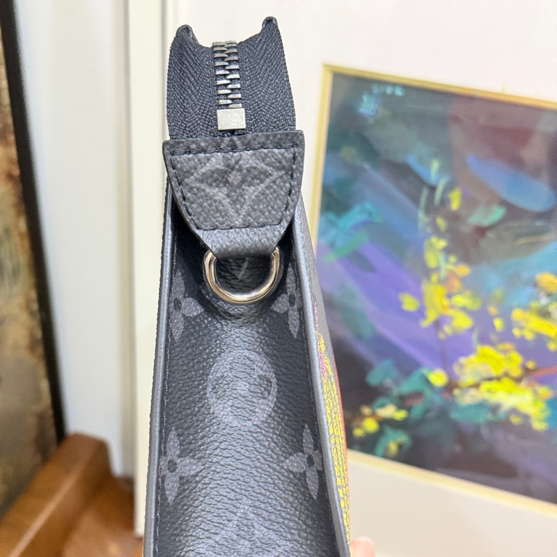 99新🎖️私物甜售🩶僅試揹LV草間彌生 南瓜系列 二合一 斜背包 黑色 灰色-46