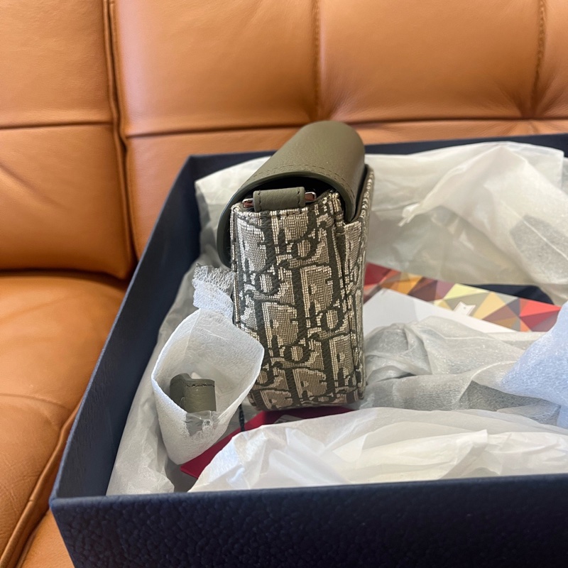 Dior 綠色馬鞍包 約長19.5cm 寬4.3cm 高13cm-1