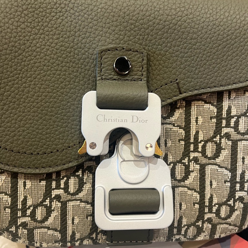 Dior 綠色馬鞍包 約長19.5cm 寬4.3cm 高13cm-5