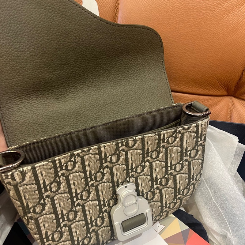 Dior 綠色馬鞍包 約長19.5cm 寬4.3cm 高13cm-6