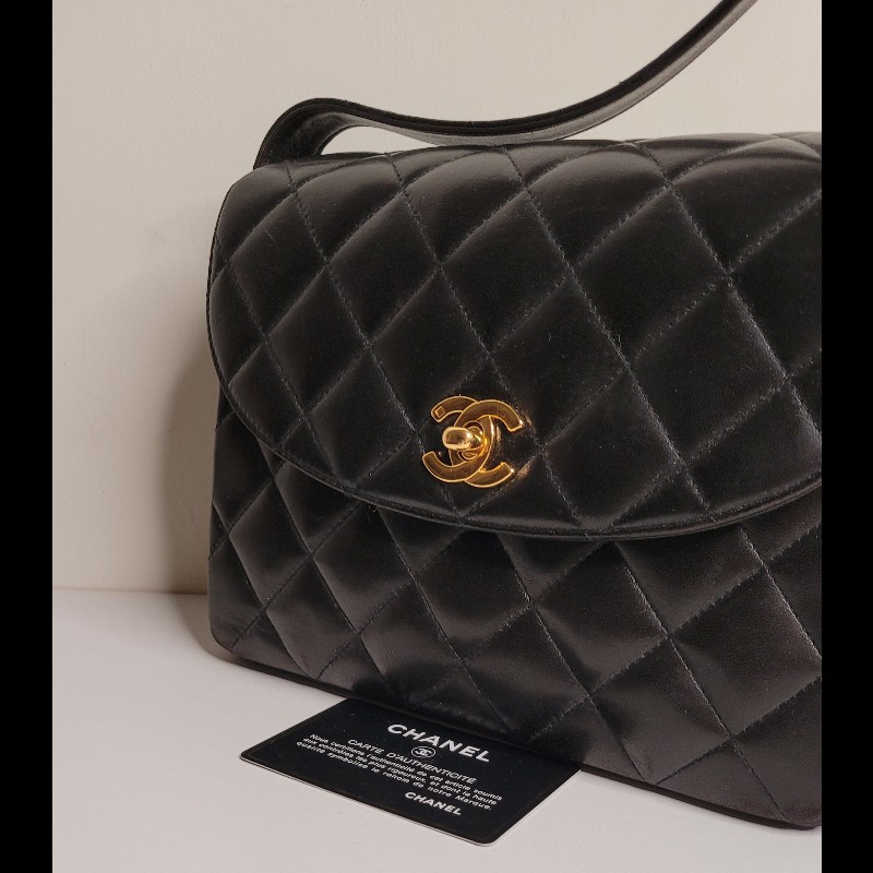 CHANEL 😊復古小香 短肩背包-4