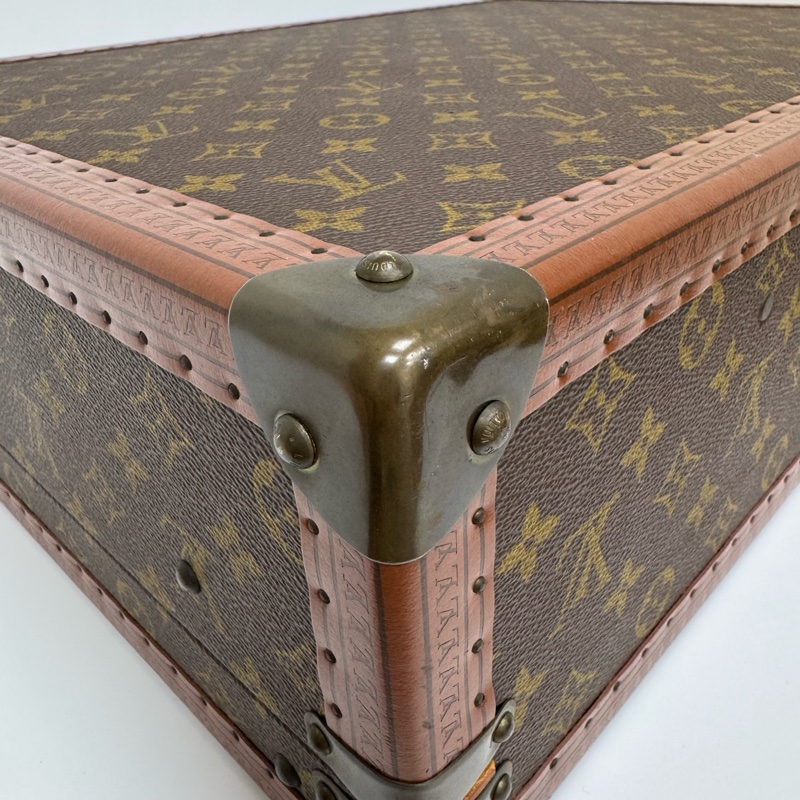 Louis Vuitton 經典 Monogram 帆布硬殼旅行箱-50