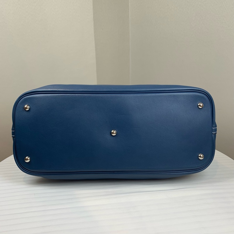 愛馬仕/Hermes Bolide Relax 40 藍色保齡球包 超大容量 配件：塵袋 尺寸：40*32*17cm-5