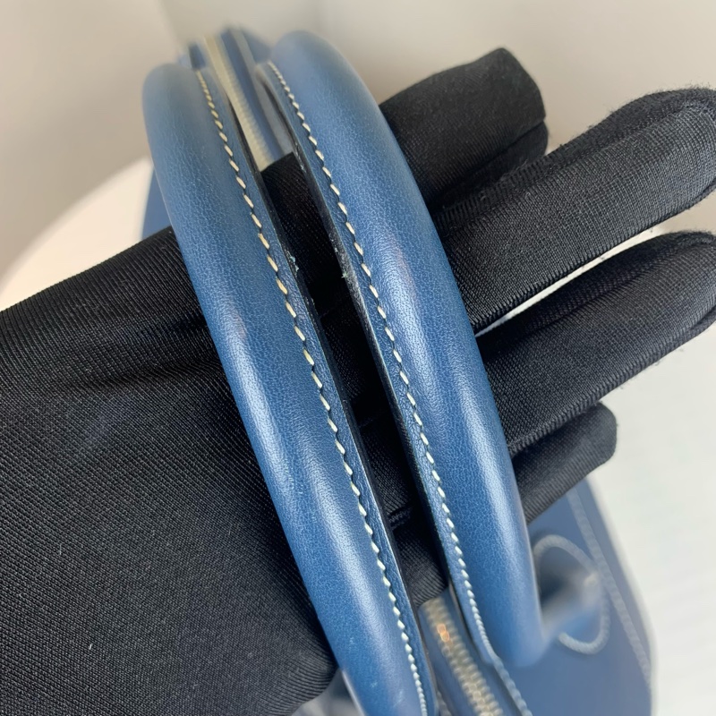 愛馬仕/Hermes Bolide Relax 40 藍色保齡球包 超大容量 配件：塵袋 尺寸：40*32*17cm-6