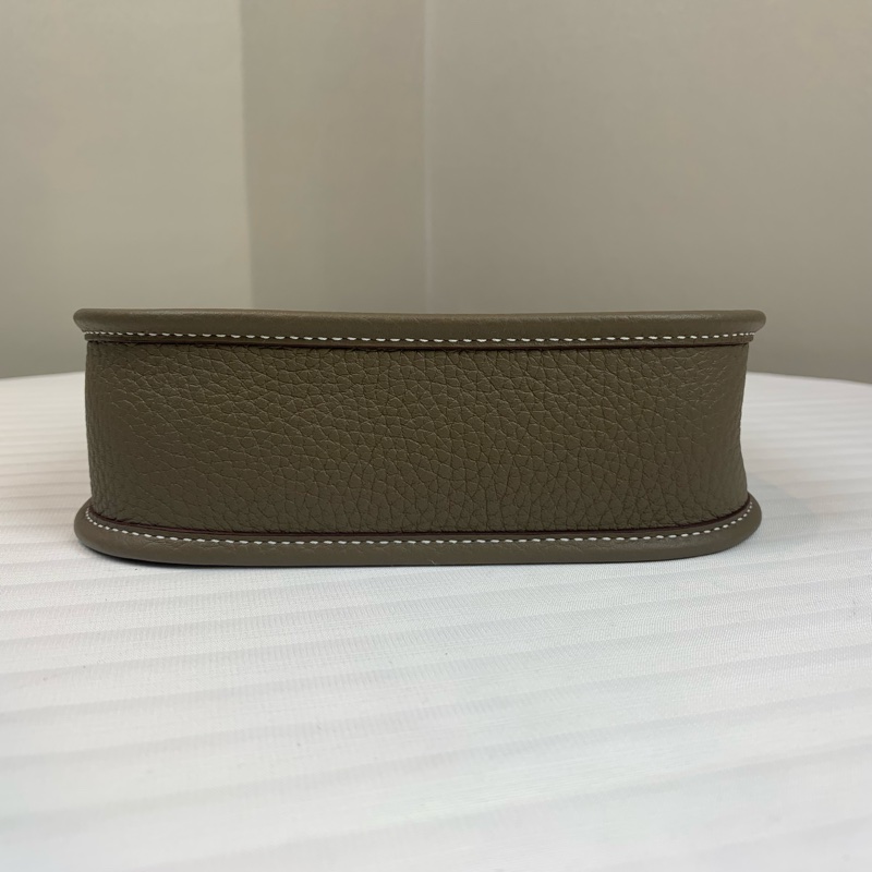 愛馬仕/Hermes Evelyne Mini 銀扣大象灰 W刻 配件：盒子，塵袋 尺寸：16*18*5cm-4