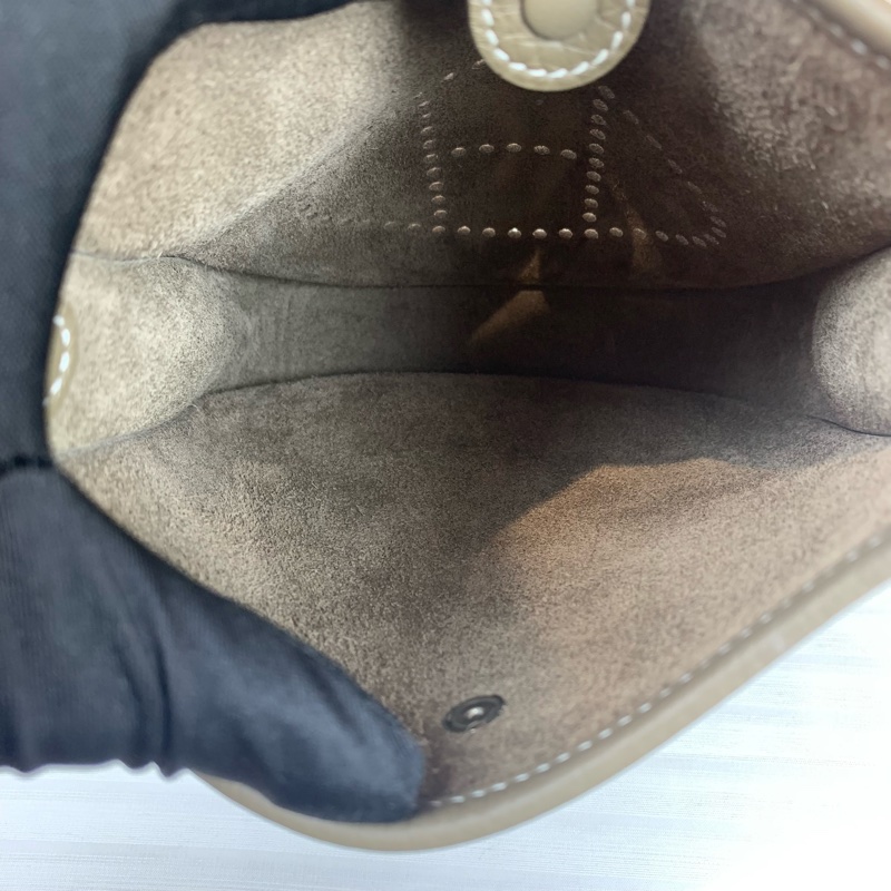 愛馬仕/Hermes Evelyne Mini 銀扣大象灰 W刻 配件：盒子，塵袋 尺寸：16*18*5cm-8